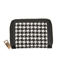 Korean Version Small Wallet Short Paragraph Simple Houndstooth Small Wallet Retro Folding Coin Purse main image 6