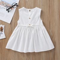 2021 New Dress Summer Baby Cute Vest Skirt Baby Solid Color Sleeveless Skirt main image 5