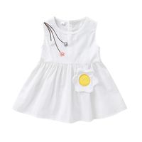 2021 New Dress Summer Baby Cute Vest Skirt Baby Solid Color Sleeveless Skirt main image 6