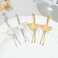 Lady Leaf Patchwork Plating Stainless Steel No Inlaid Earrings main image 3