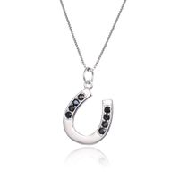 S925 Sterling Silver Fashion U-shaped Letter Necklace Korean Pendant Clavicle Chain sku image 1