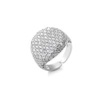 Jewelry Full Diamond Round Ring Open Geometric Zircon Ring sku image 6