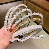 Fashion Pearl Beaded Headband Wholesale main image 3