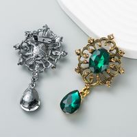 Korean New Fashion Rhinestone Flower Brooch Badge Pin Accessories Wholesale main image 3