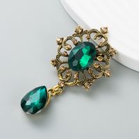 Korean New Fashion Rhinestone Flower Brooch Badge Pin Accessories Wholesale sku image 1