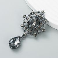 Korean New Fashion Rhinestone Flower Brooch Badge Pin Accessories Wholesale sku image 2