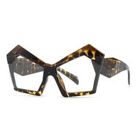 Anti-blu-ray Cat Eye Polygonal Cross-border Modern Glamour Flat Glasses sku image 3