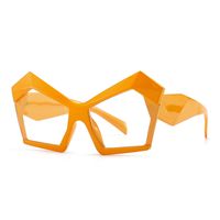 Anti-blu-ray Cat Eye Polygonal Cross-border Modern Glamour Flat Glasses sku image 4