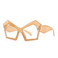 Anti-blu-ray Cat Eye Polygonal Cross-border Modern Glamour Flat Glasses sku image 5