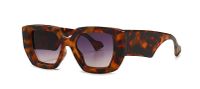 European And American Geometric Contrast Color Retro High-end Sunglasses sku image 2