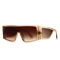 Retro Square Flat Top Geometric Sunglasses Big-name Sunglasses sku image 4