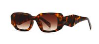 New Style Modern Solid Color Retro Square Frame Narrow Sunglasses sku image 3