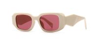 New Style Modern Solid Color Retro Square Frame Narrow Sunglasses sku image 8