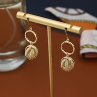 Braided Simple Geometric Exquisite Copper Earrings sku image 1