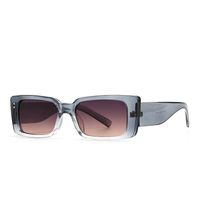 New Modern Retro Square Frame Narrow Rivet Sunglasses sku image 3