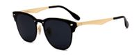 Einteilige, Flache Sonnenbrille Klassische Herren- Und Damensonnenbrille Im Gleichen Stil In Kontrastfarbe sku image 1