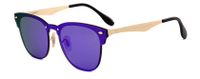 Lunettes De Soleil Une Pièce À Dessus Plat Lunettes De Soleil Classiques De Même Style Pour Hommes Et Femmes De Couleur Contrastée sku image 5