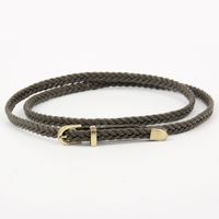 Woven Belt Pin Buckle Retro Casual Thin Belt Waist Rope Wholesale sku image 3