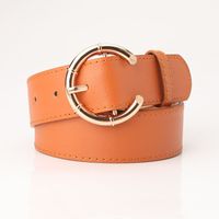 C Shape Alloy Women's Leather Belts sku image 4