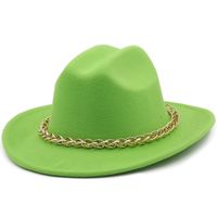 Chain Accessories Cowboy Hats Fall And Winter Woolen Jazz Hats Outdoor Knight Hats sku image 5