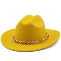 Chain Accessories Cowboy Hats Fall And Winter Woolen Jazz Hats Outdoor Knight Hats sku image 17