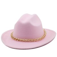 Chain Accessories Cowboy Hats Fall And Winter Woolen Jazz Hats Outdoor Knight Hats sku image 18