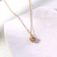 Romantic French Cute Color Fruit Pendant Diamond Necklace main image 1