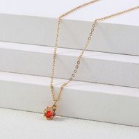 Romantic French Cute Color Fruit Pendant Diamond Necklace main image 6
