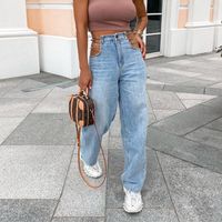 2021 Frühling Und Sommer Neue Sexy Hohe Taillenkettenjeans Frauen main image 1