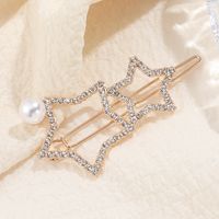 Shining Exquisite Hollow Star Shape Fashion Ladies Hairpin Accessories main image 6