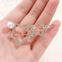 Shining Exquisite Hollow Star Shape Fashion Ladies Hairpin Accessories main image 7