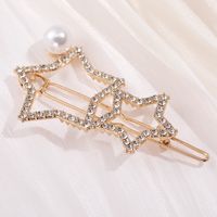 Shining Exquisite Hollow Star Shape Fashion Ladies Hairpin Accessories main image 8