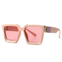European And American Geometric Solid Color Large Model Square Sunglasses main image 6