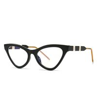 Cat-eye Shape Frame Sunglasses Classic Retro Trend Anti-blue Light Flat Mirror main image 3