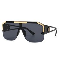 Brillenglas One Piece Retro Modern Glamour Geschlossener Spiegel Trend Sonnenbrille main image 1