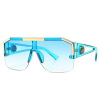 Brillenglas One Piece Retro Modern Glamour Geschlossener Spiegel Trend Sonnenbrille main image 6