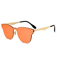 Einteilige, Flache Sonnenbrille Klassische Herren- Und Damensonnenbrille Im Gleichen Stil In Kontrastfarbe main image 6
