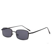 Capsule-shaped Narrow Retro Sunglasses European And American Catwalk Square Sunglasses main image 6