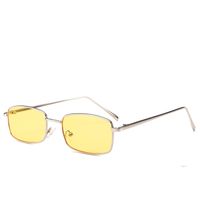 Capsule-shaped Narrow Retro Sunglasses European And American Catwalk Square Sunglasses main image 4