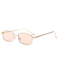 Capsule-shaped Narrow Retro Sunglasses European And American Catwalk Square Sunglasses main image 3