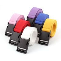 New Canvas Belt Automatic Smooth Buckle Trousers Nylon Casual Long Belt main image 4