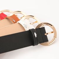 C Shape Alloy Women's Leather Belts main image 5