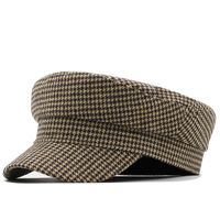 Autumn And Winter Navy Hat Houndstooth Retro Fashion British Cap Casual Wild Beret main image 1