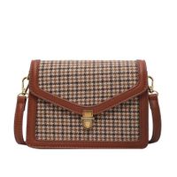 Retro Grid Bag 2021 New Trend Shoulder Messenger Bag Small Square Bag main image 6