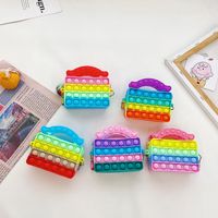 Frühling Und Sommer Neue Kinderrucksack Süßigkeiten Farbe Blase Silikonbeutel Koreanische Süße Umhängetasche main image 1