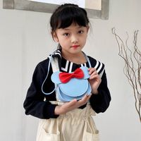 Pu Leather Fashion Bow Cute Children's Cross -body Bag Mini Coin Purse main image 3