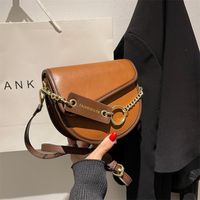 Retro Small Bag 2021 New Trendy Fashion Portable Messenger Bag Casual Shoulder Saddle Bag main image 1