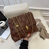 2021 New Fashion Casual Simple Autumn And Winter New Rhombus Chain Messenger Bag main image 1