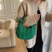 Portable Small Bag New Down Feather Cloud Fold Shoulder Bag Casual Light Underarm Bag main image 5