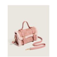 Pink Niche Wool Plush Bag Female Portable Messenger Pillow Bag main image 3